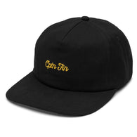 Melrose 5 Panel Hat - Black - Captain Fin Co - UK