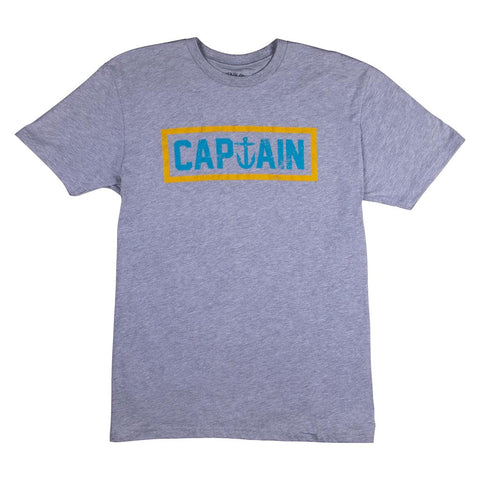 Naval Captain Tee - Heather Grey - Captain Fin Co - UK