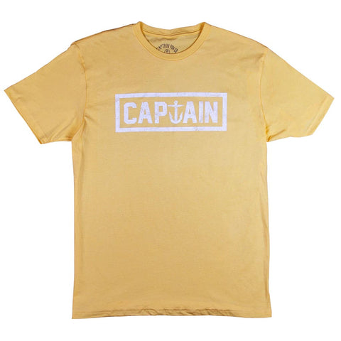 Naval Captain Tee - Yellow - Captain Fin Co - UK